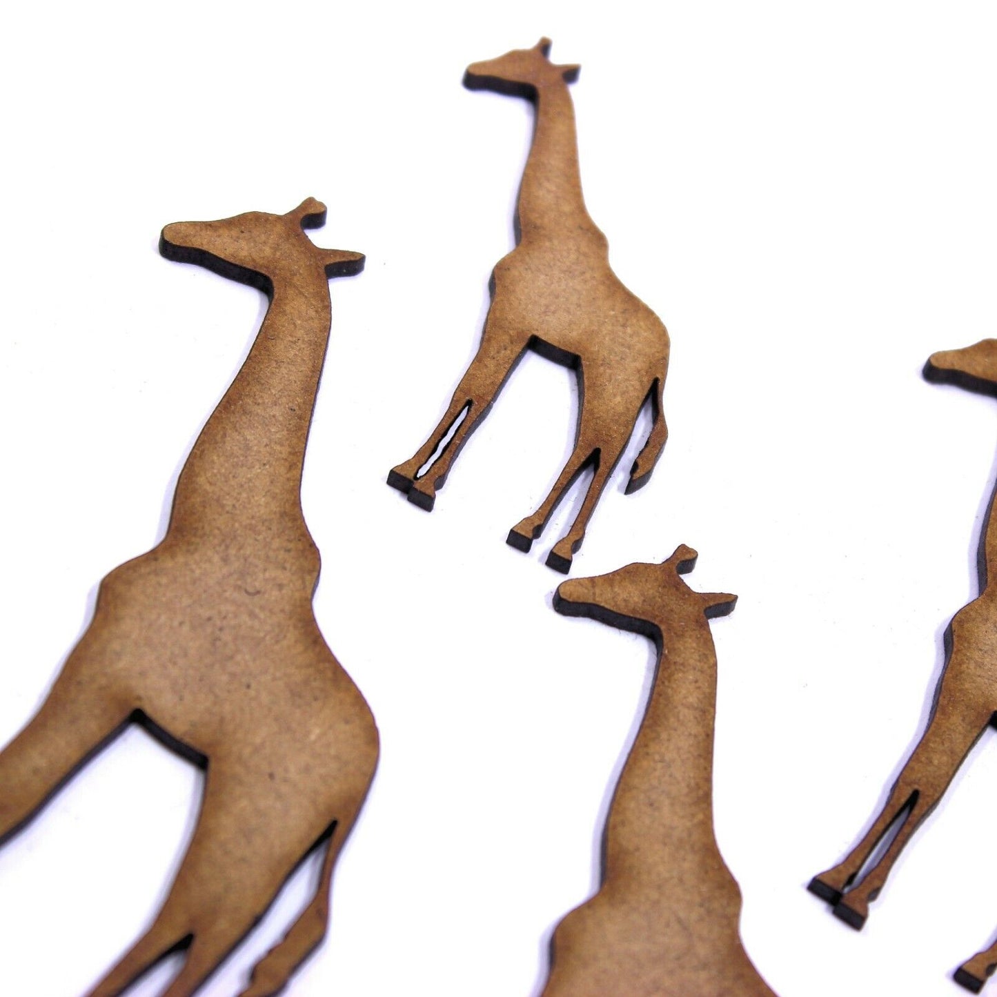 Giraffe Craft Shape, Various Sizes, 2mm MDF Wood. Africa, Safari, Nature
