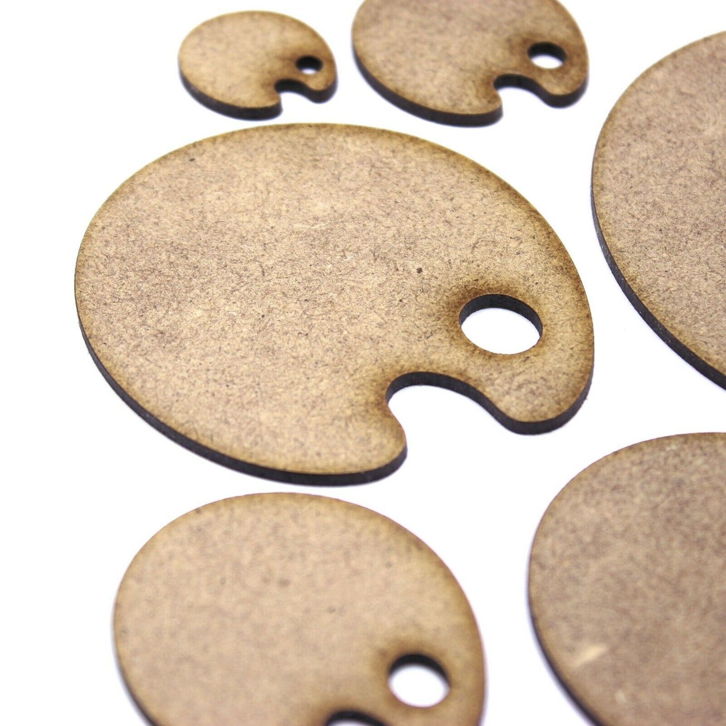 Art Palette Craft Shape, Various Sizes, 2mm MDF Wood. Artist, Painting