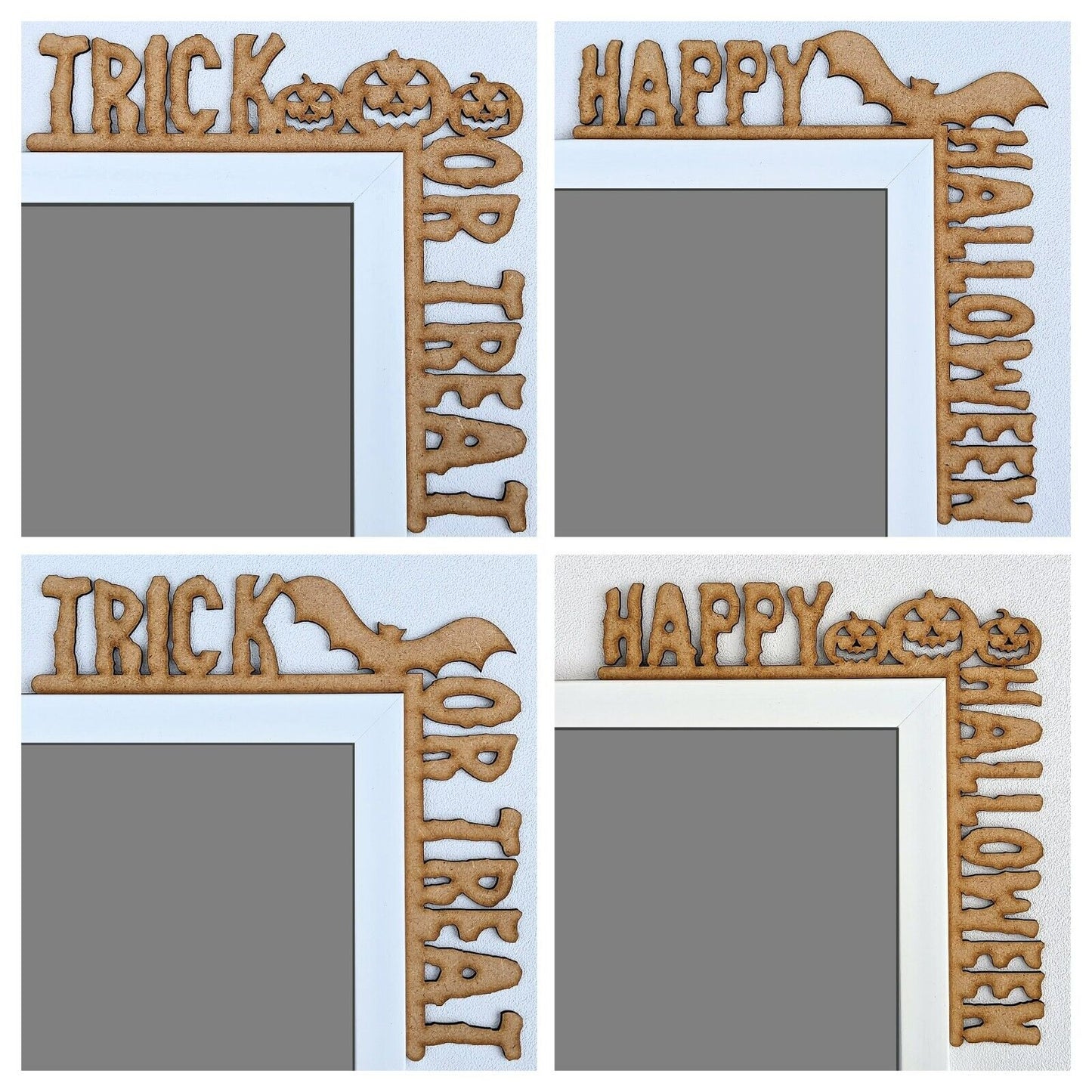 Halloween Door Corner Decorations 3mm MDF. Spooky Decor, Crafts, Trick or Treat