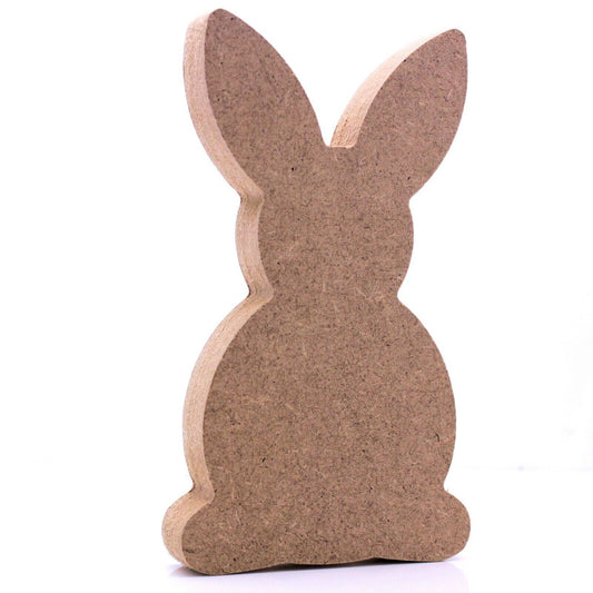 Free Standing 18mm MDF Easter Bunny Egg Holder Shape. Kinder Egg, Creme Egg.