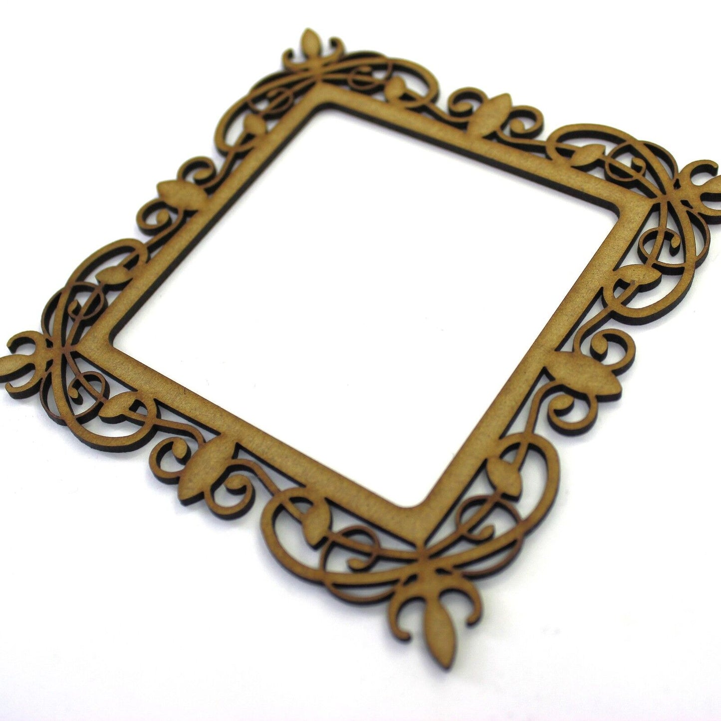 Elegant Photo Frame. 2mm MDF Craft Shape 100mm x 100mm