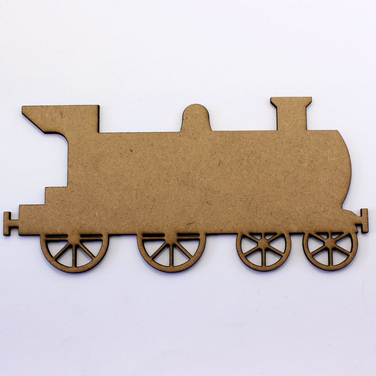 Train and Carriage Craft Shapes, Embellishments Decorations. 2mm MDF Wood