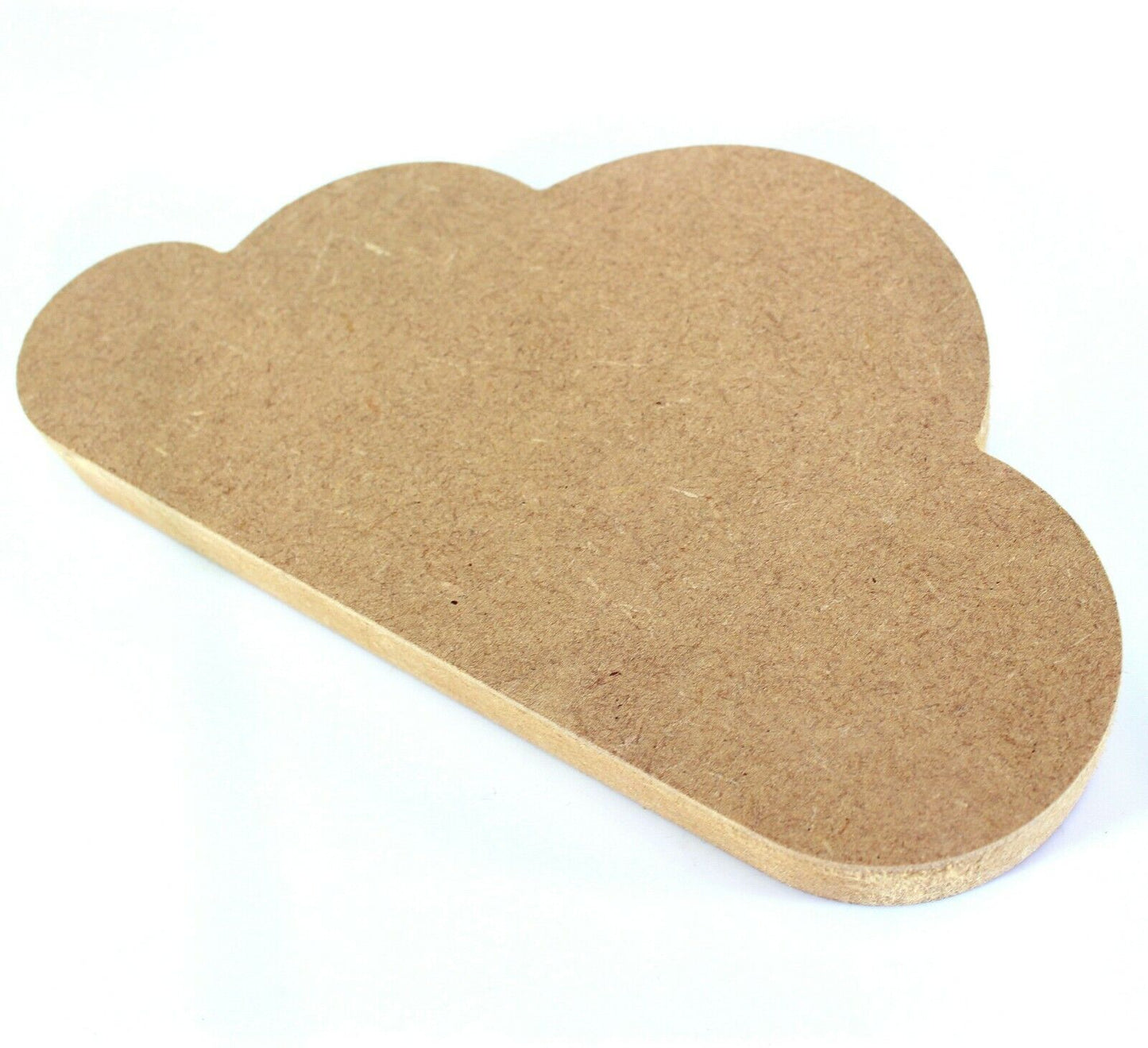 Cloud with Flat Bottom Craft Shape Free Standing 18mm MDF. 10cm to 30cm Sizes