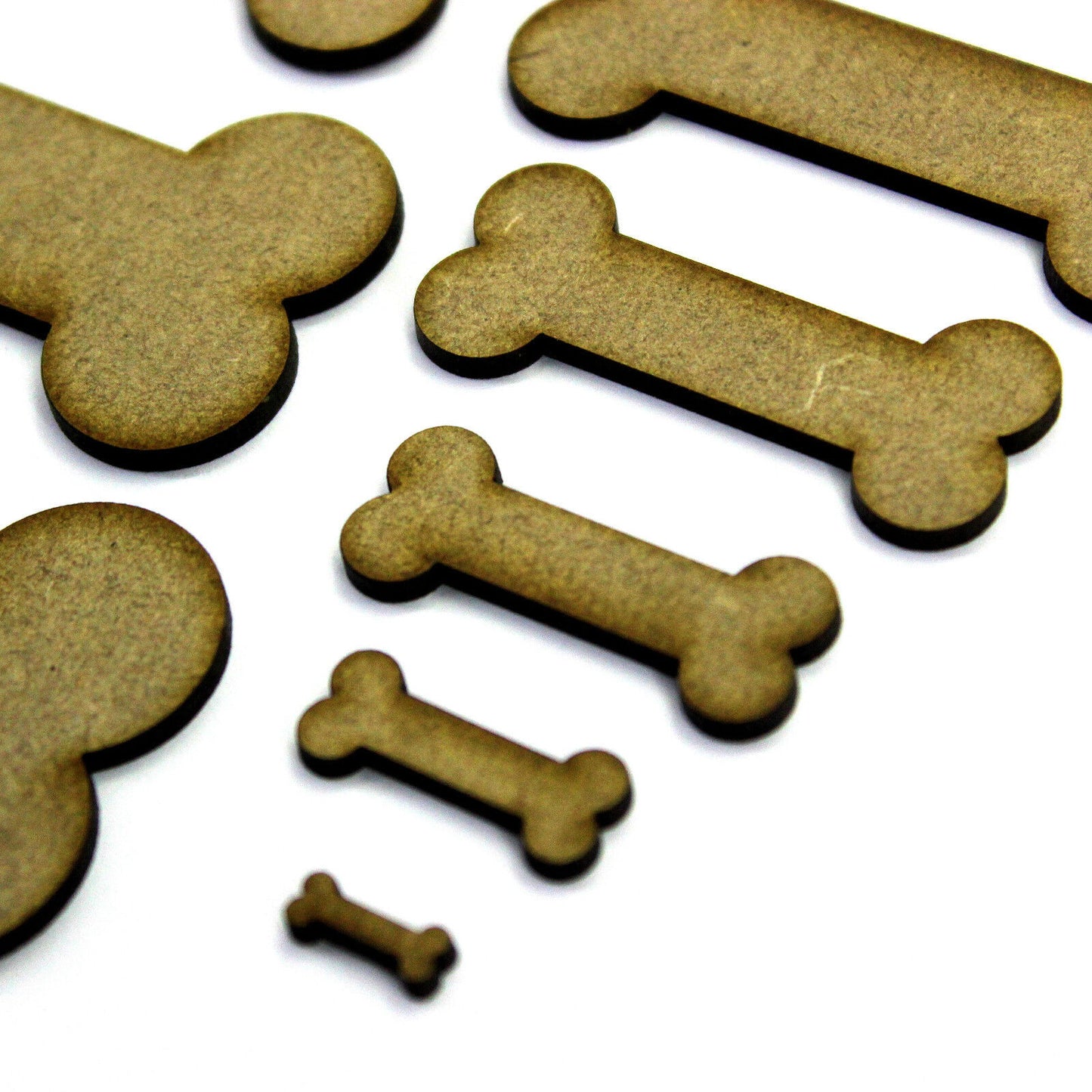 Bone Craft Shape, Embellishment, Decoration, 2mm MDF Wood. Animal, Pet, Dog