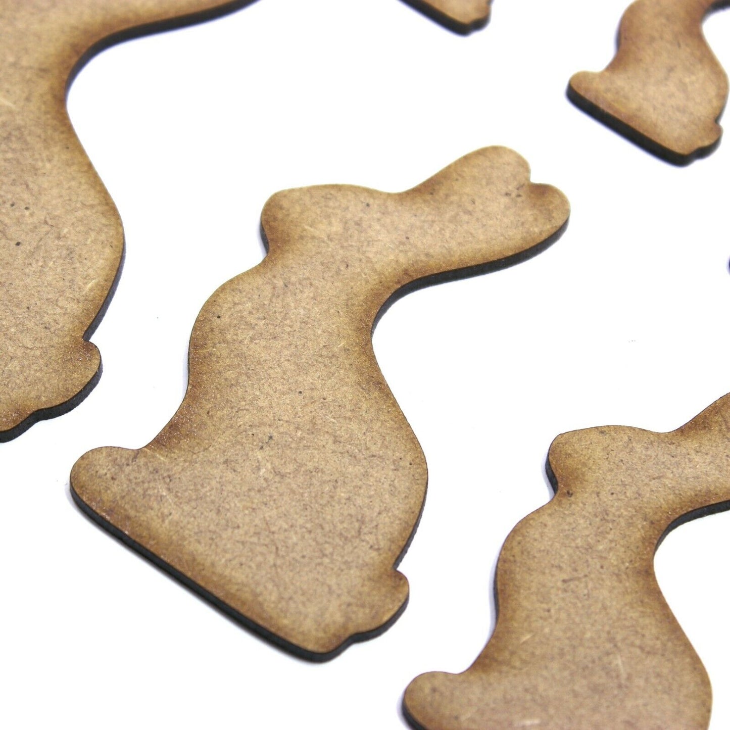 Easter Chocolate-Style Bunny Craft Shape, Various Sizes, 2mm MDF.