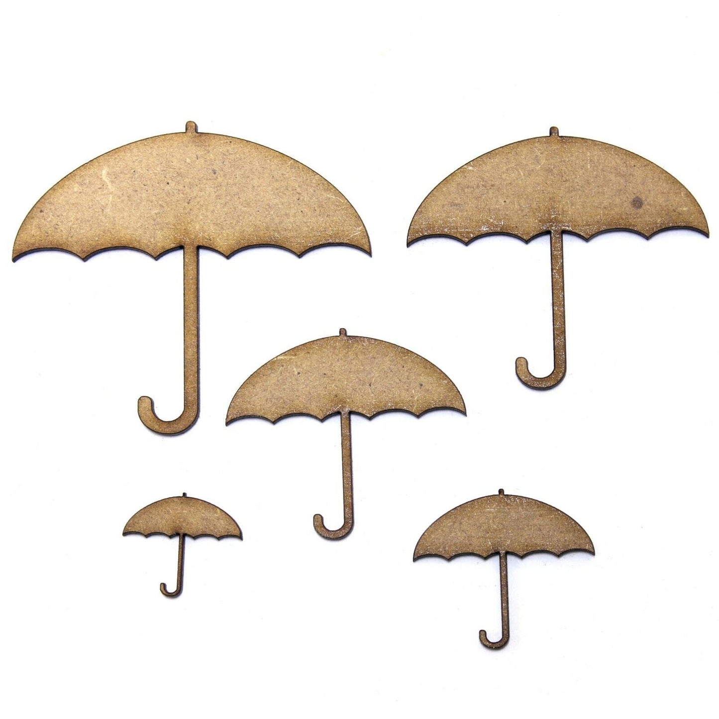 Umbrella Craft Shape, Various Sizes, 2mm MDF Wood. rain, brolly, weather
