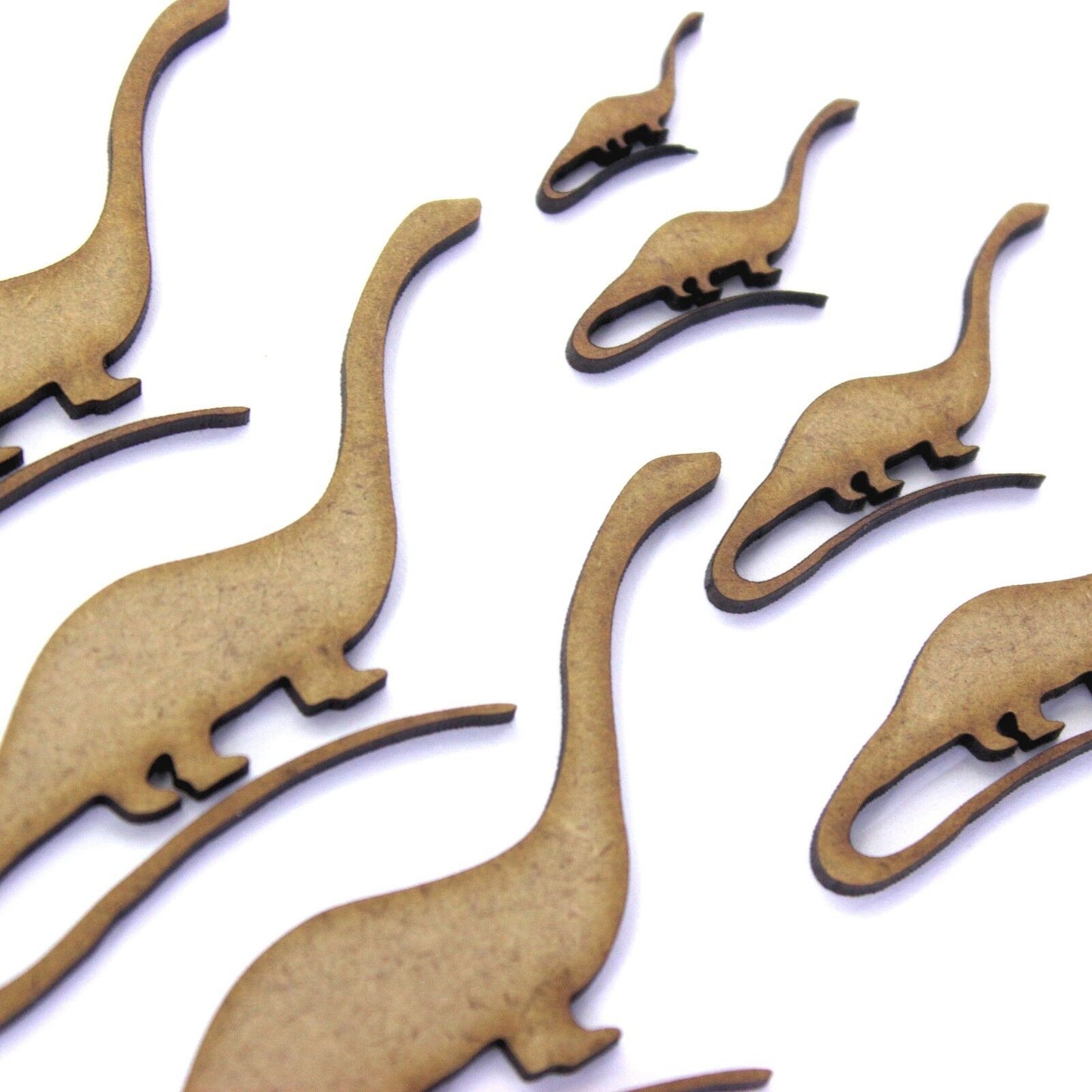 Diplodocus Dinosaur Craft Shape, Various Sizes, 2mm MDF Wood. Prehistoric
