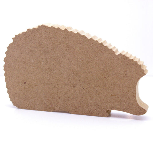 Free Standing 18mm MDF Hedgehog Craft Shape. 10cm to 30cm Sizes. Garden, Nature