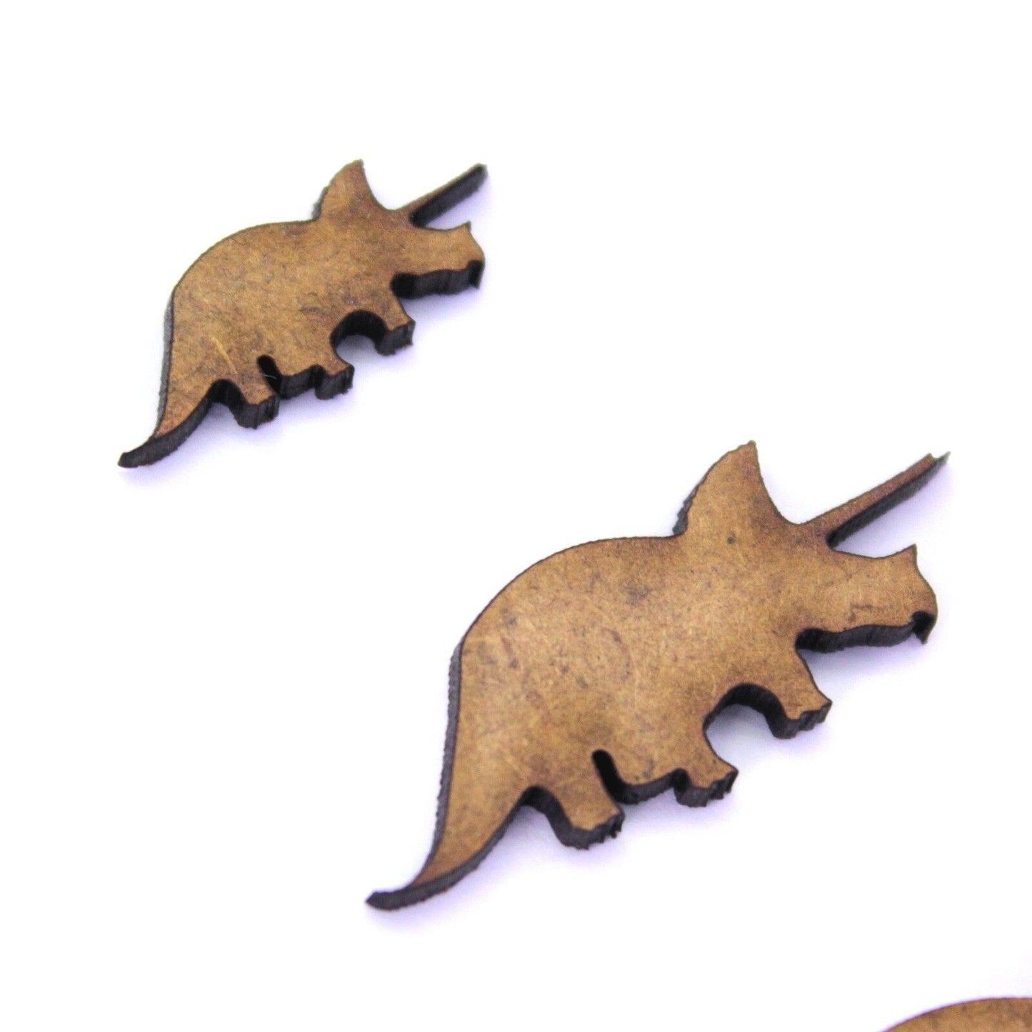 Triceratops Dinosaur Craft Shape, Various Sizes, 2mm MDF Wood. Prehistoric