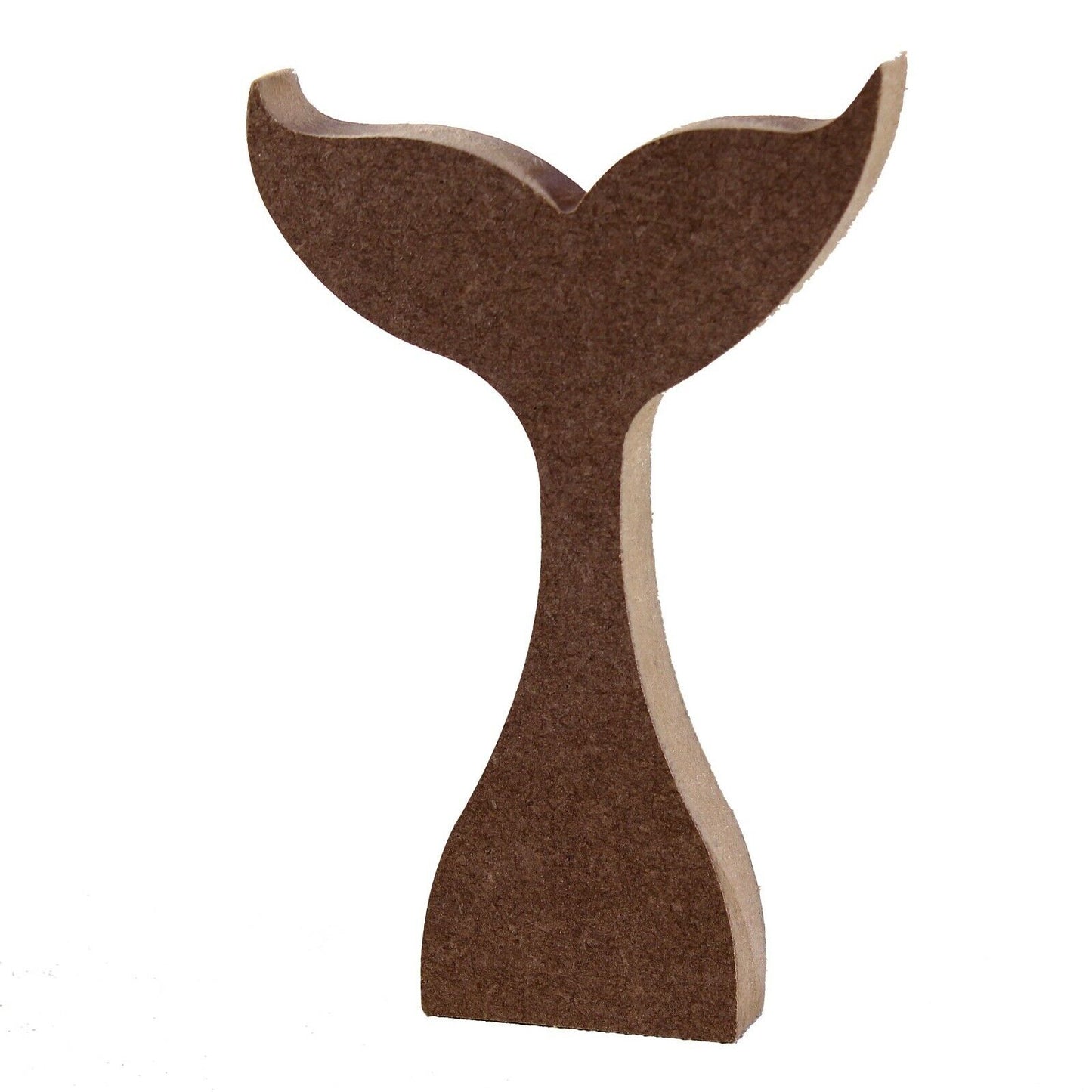 Free Standing 18mm MDF Fish Tail Craft Shape. 10cm to 30cm. Mermaid