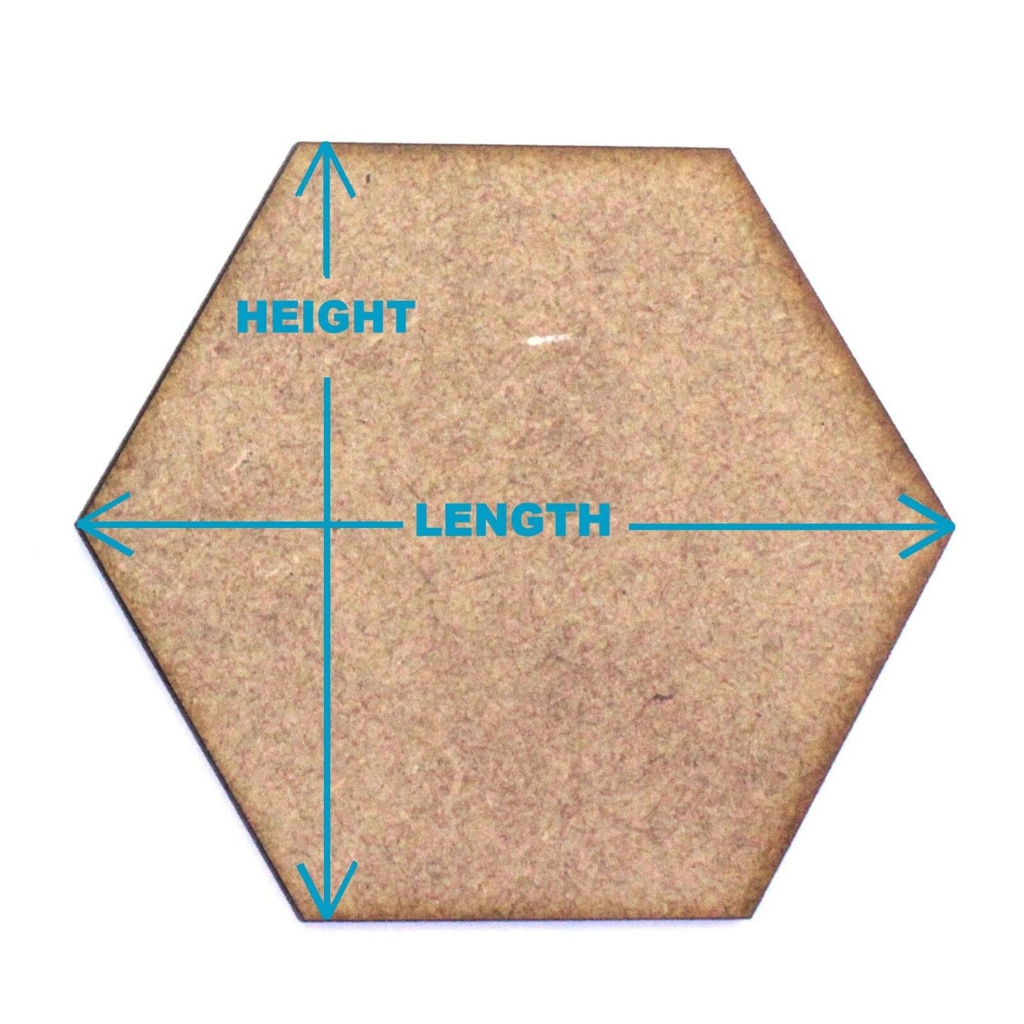 Hexagon Craft Shape Blank Base, Various Sizes, 2mm MDF. RPG Board Game Tile, Bee