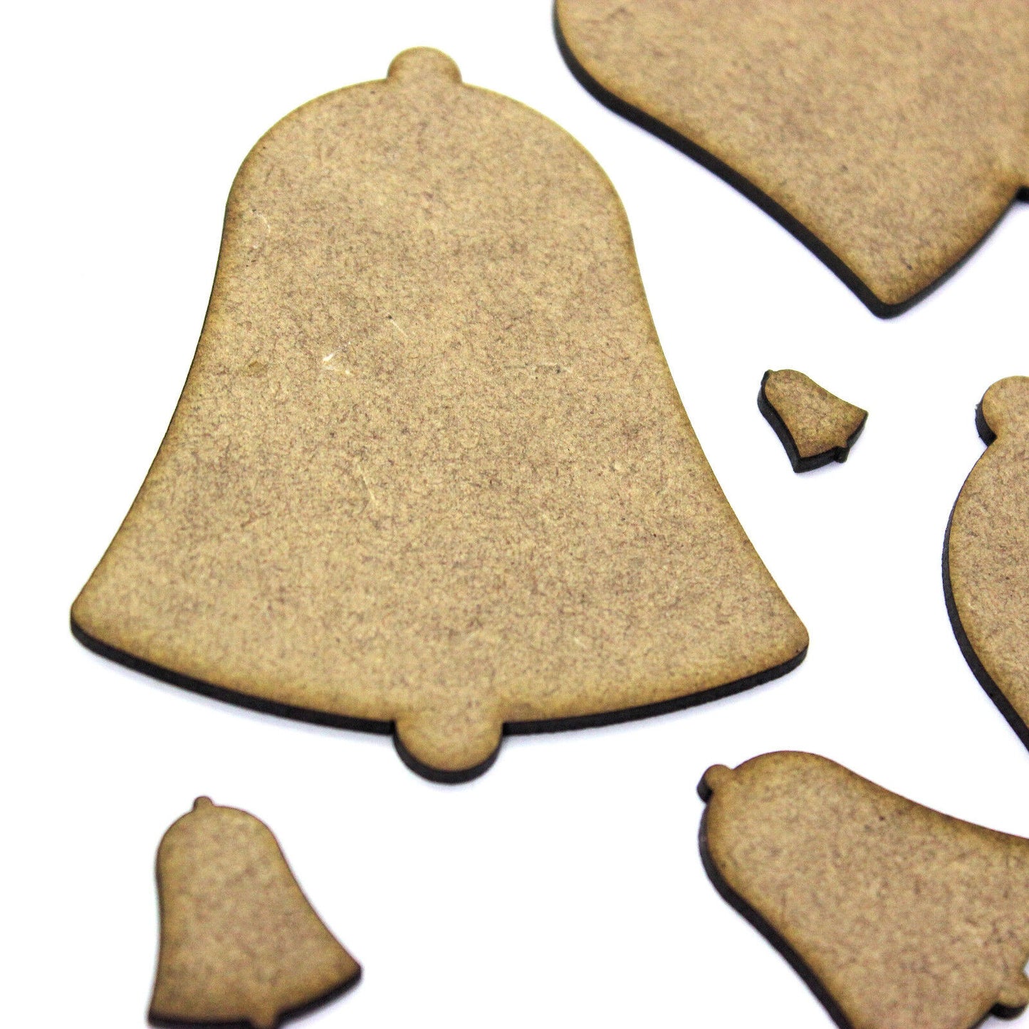 Bell Craft Shape, Embellishments, 2mm MDF Thick. 1cm to 20cm. Christmas, Wedding