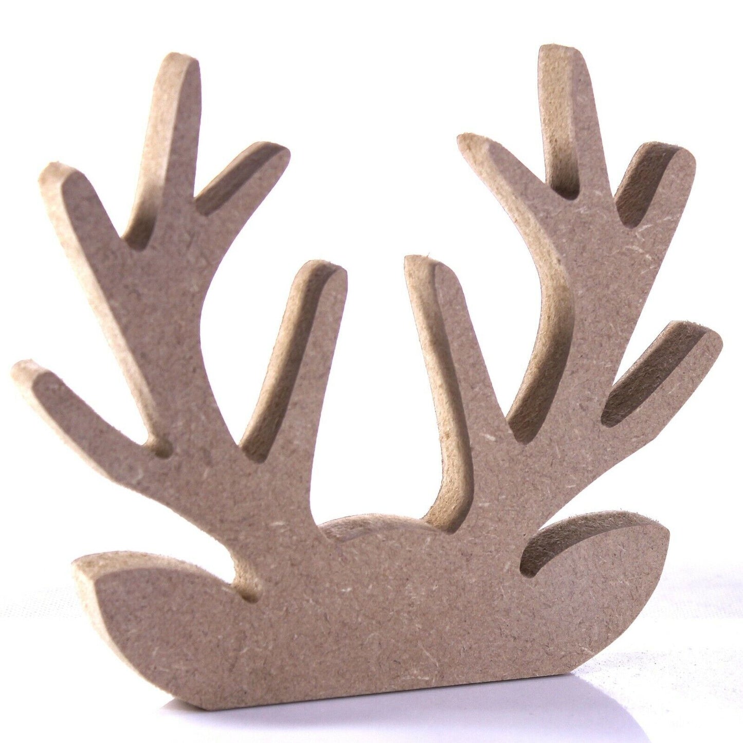 Free Standing 18mm MDF Reindeer Head Antlers Shape Various Sizes. Christmas