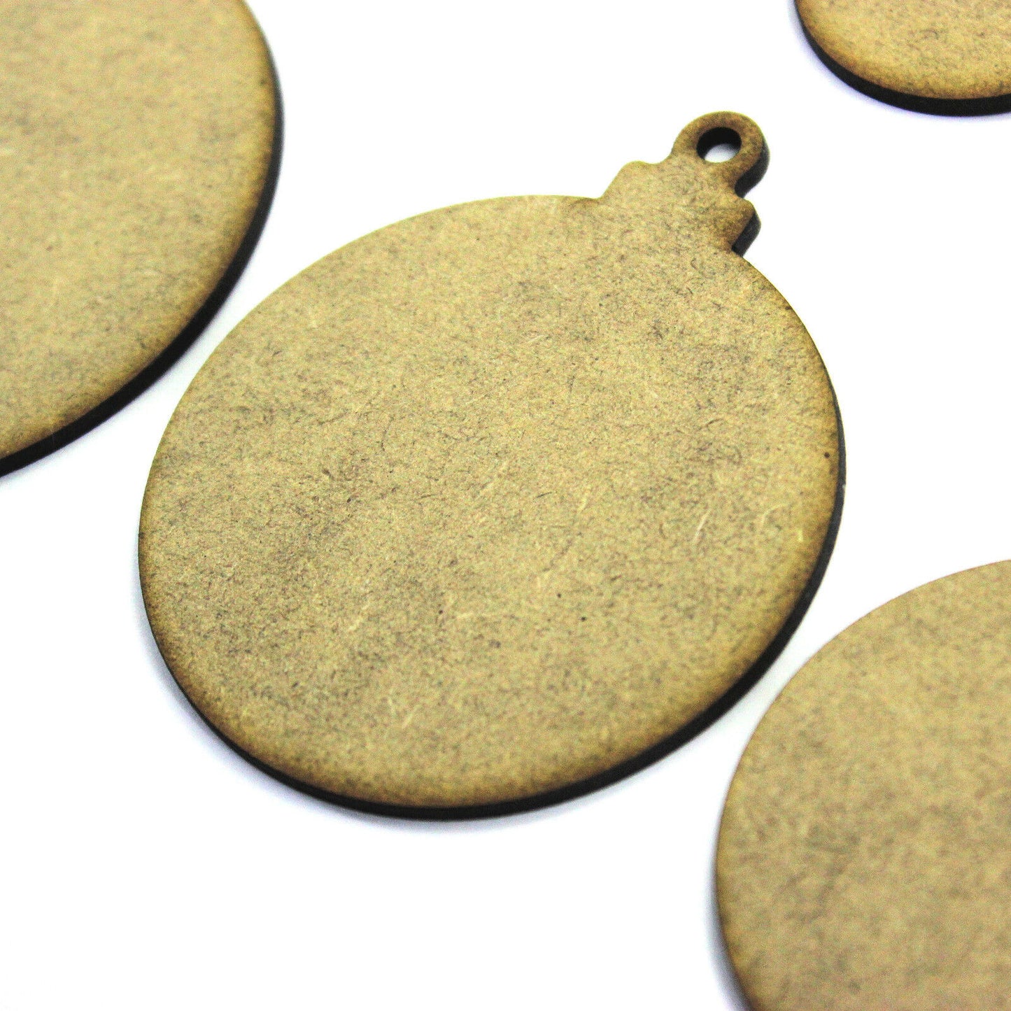 Christmas Bauble Craft Shape, Various Sizes. Tags,Tree Decorations.2mm MDF Wood