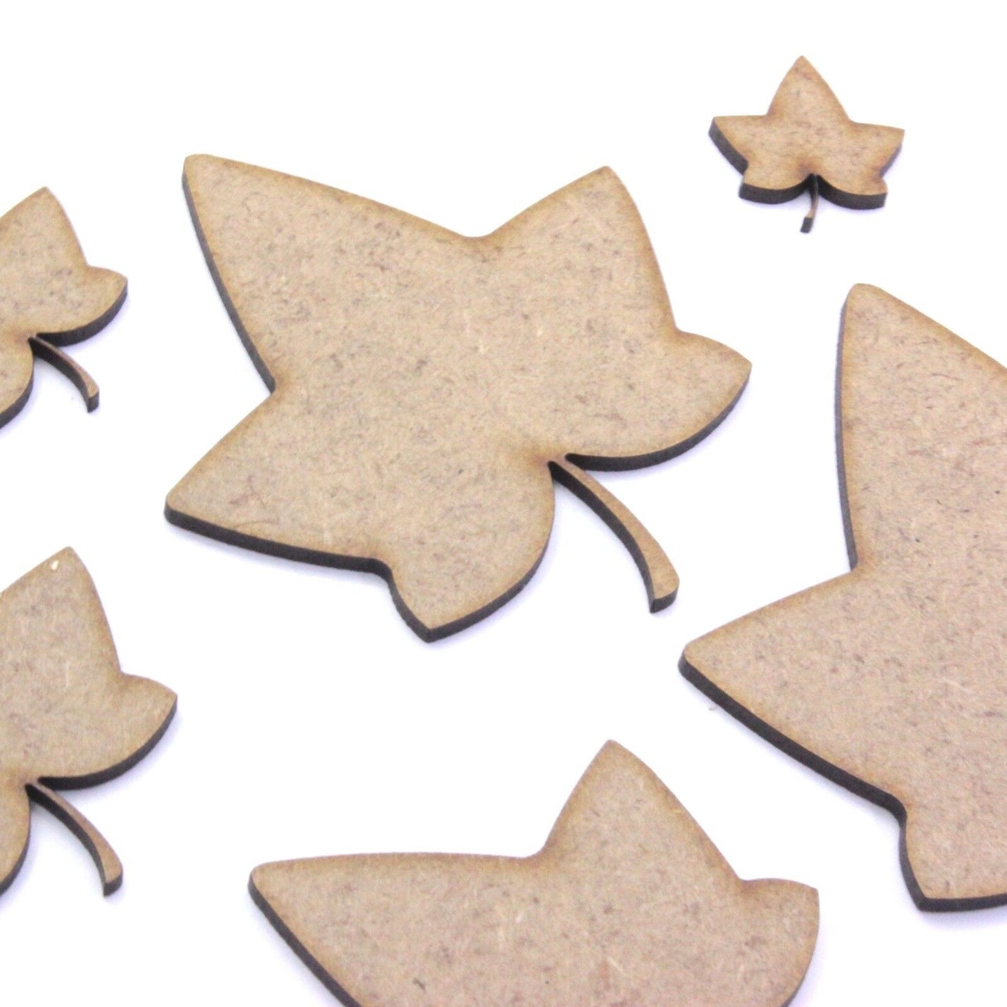 Ivy Leaf Shape, Various Sizes, 2mm MDF Wood. Leaves.