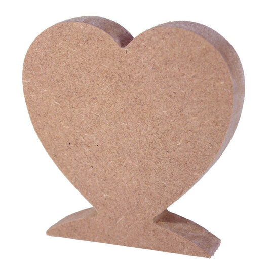 Free Standing 18mm MDF Heart Craft Shape Various Sizes. Wedding, Love, Marriage
