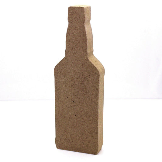 Free Standing 18mm MDF Whisky Bottle Craft Shape. 10cm to 30cm. Spirit, Whiskey