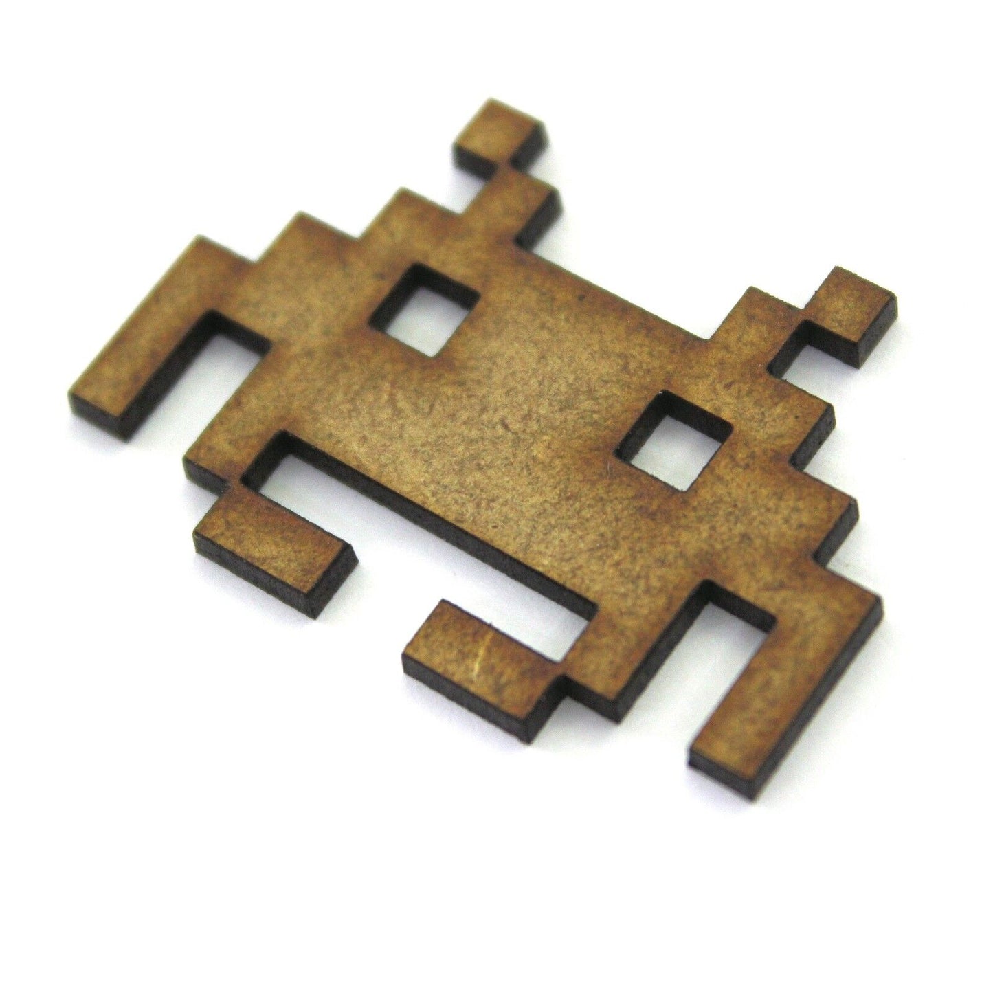 Space Invaders Alien Craft Shapes, 2mm MDF Wood. Vintage Atari Video Game