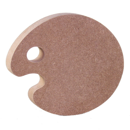 Free Standing 18mm MDF Paint Palette Craft Shape. 10cm to 30cm. Artists, Art