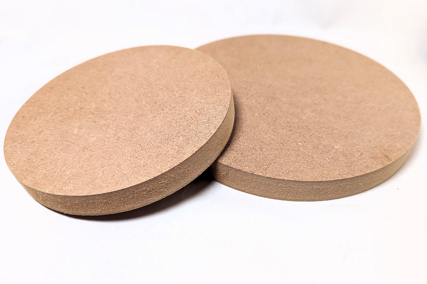 18mm MDF Circular Craft Shape Bases. 7cm to 30cm Sizes. Blank, Circle, Plinth