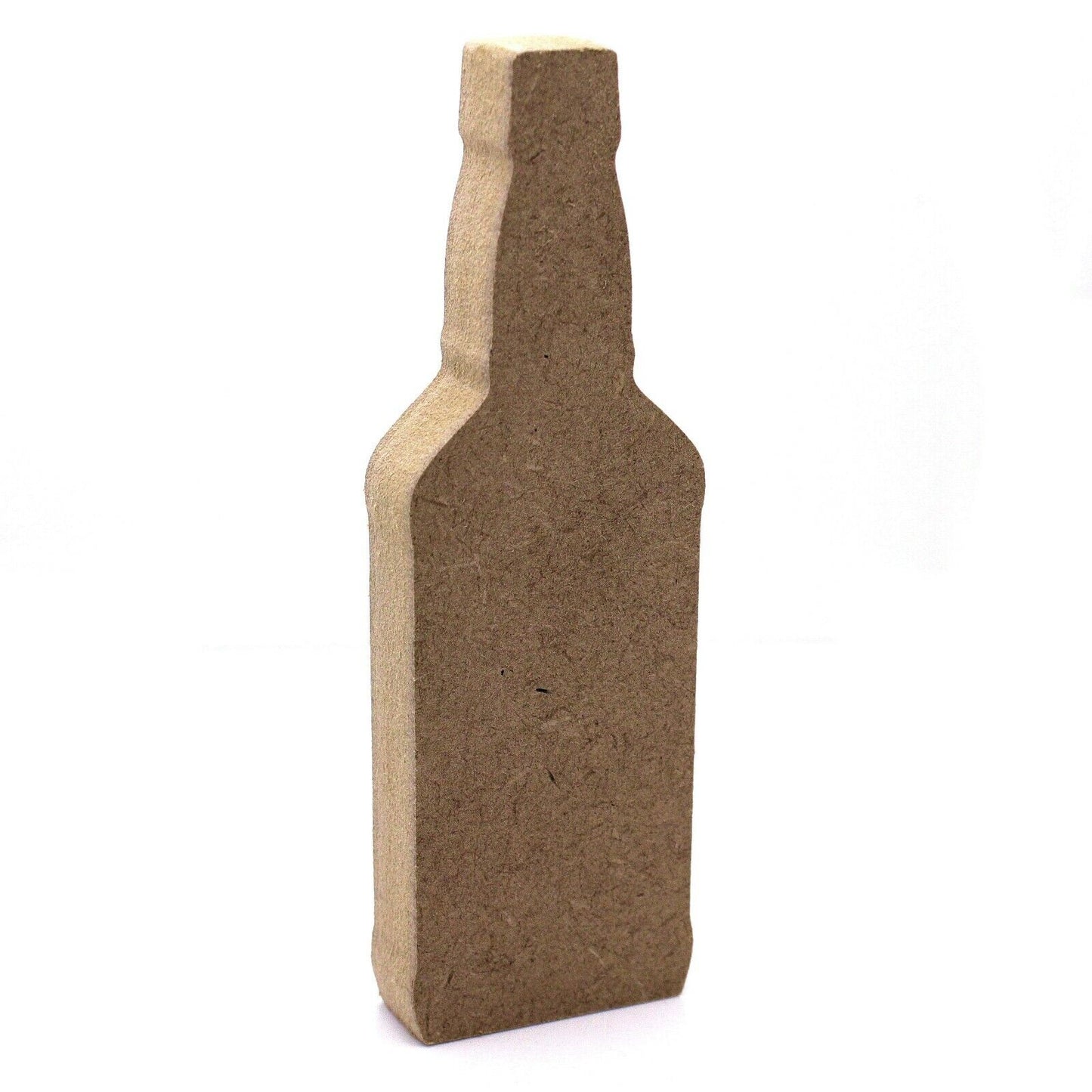 Free Standing 18mm MDF Whisky Bottle Craft Shape. 10cm to 30cm. Spirit, Whiskey