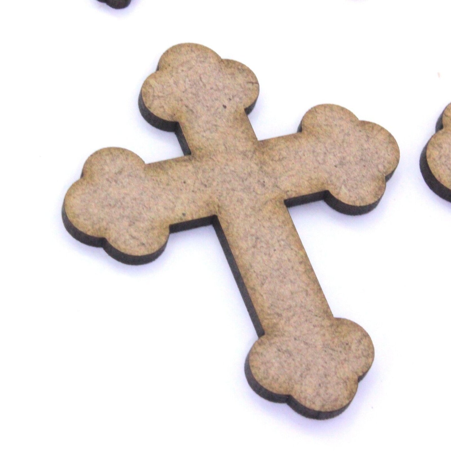 Rounded Cross Craft Shape, Various Sizes, 2mm MDF Wood. Church, Christian