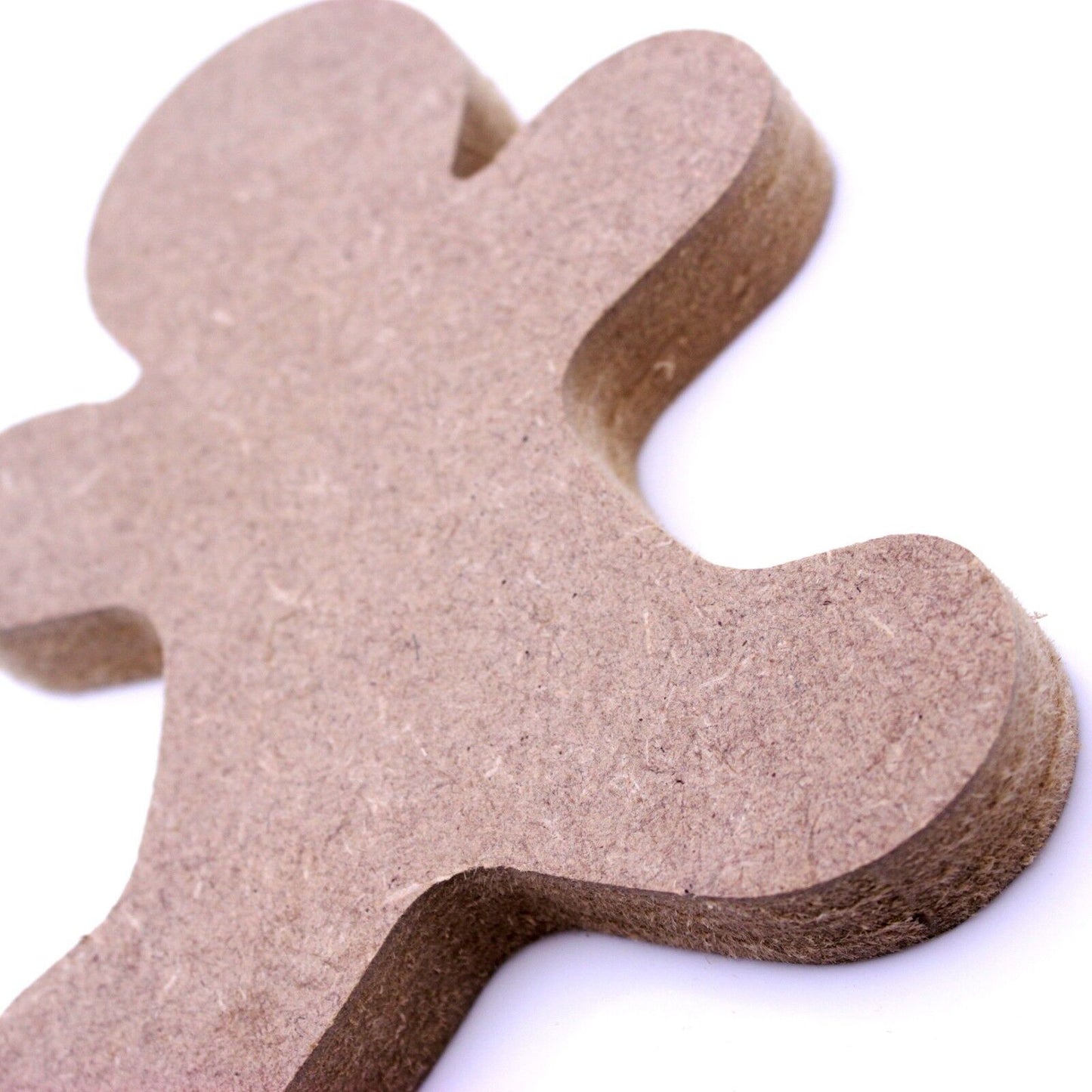 Free Standing 18mm MDF Gingerbread Man Craft Shape. 10cm to 30cm. Xmas, Festive
