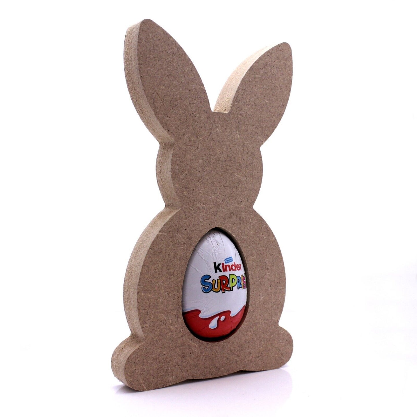Free Standing 18mm MDF Easter Bunny Egg Holder Shape. Kinder Egg, Creme Egg.