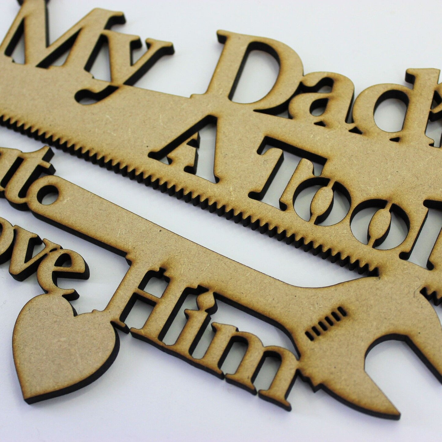 Fathers Day Plaque/Hanger. Wooden/MDF Home Decoration. My Dad's a Tool. Funny