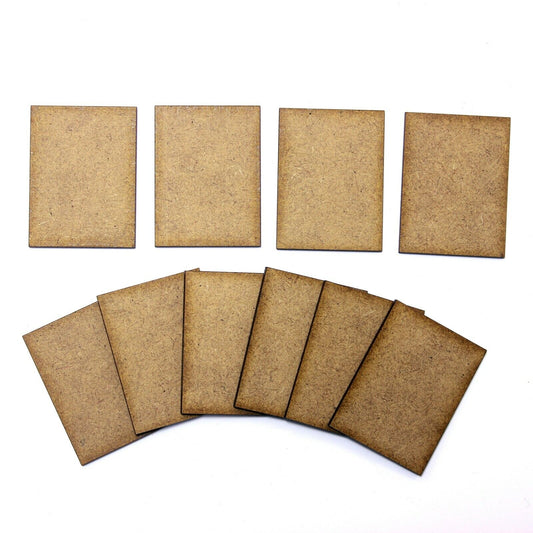 70mm x 50mm Wargame Bases. 2mm MDF - Pack of 10. RPG, War Game, 50mm x 70mm