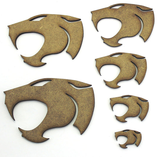 Thundercats Symbol Logo Craft Shapes, 2mm MDF Wood. Comic, 80s cartoon, retro