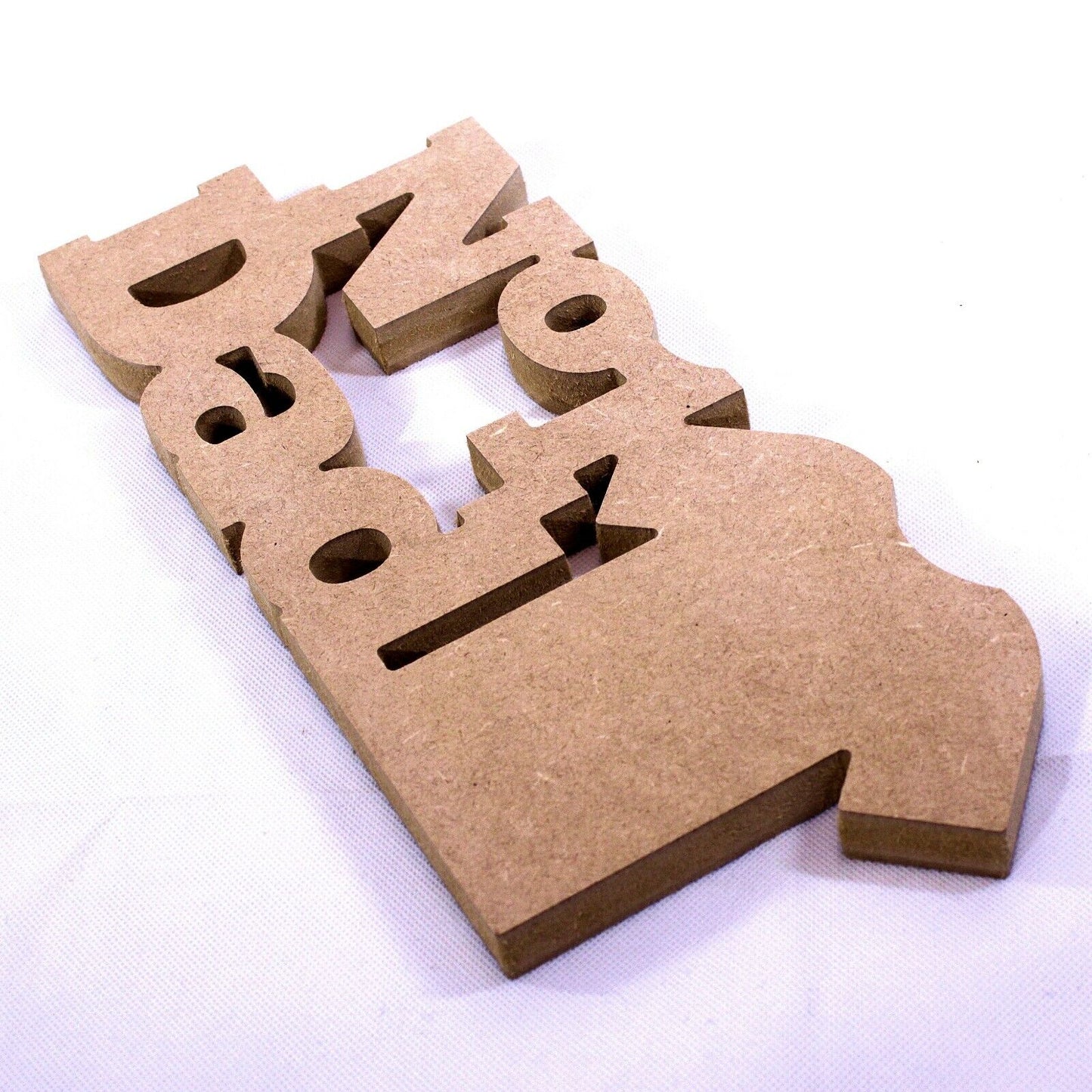 Free Standing No.1 Dad Words and Football Shirt. 18mm MDF Fathers Day, Number 1