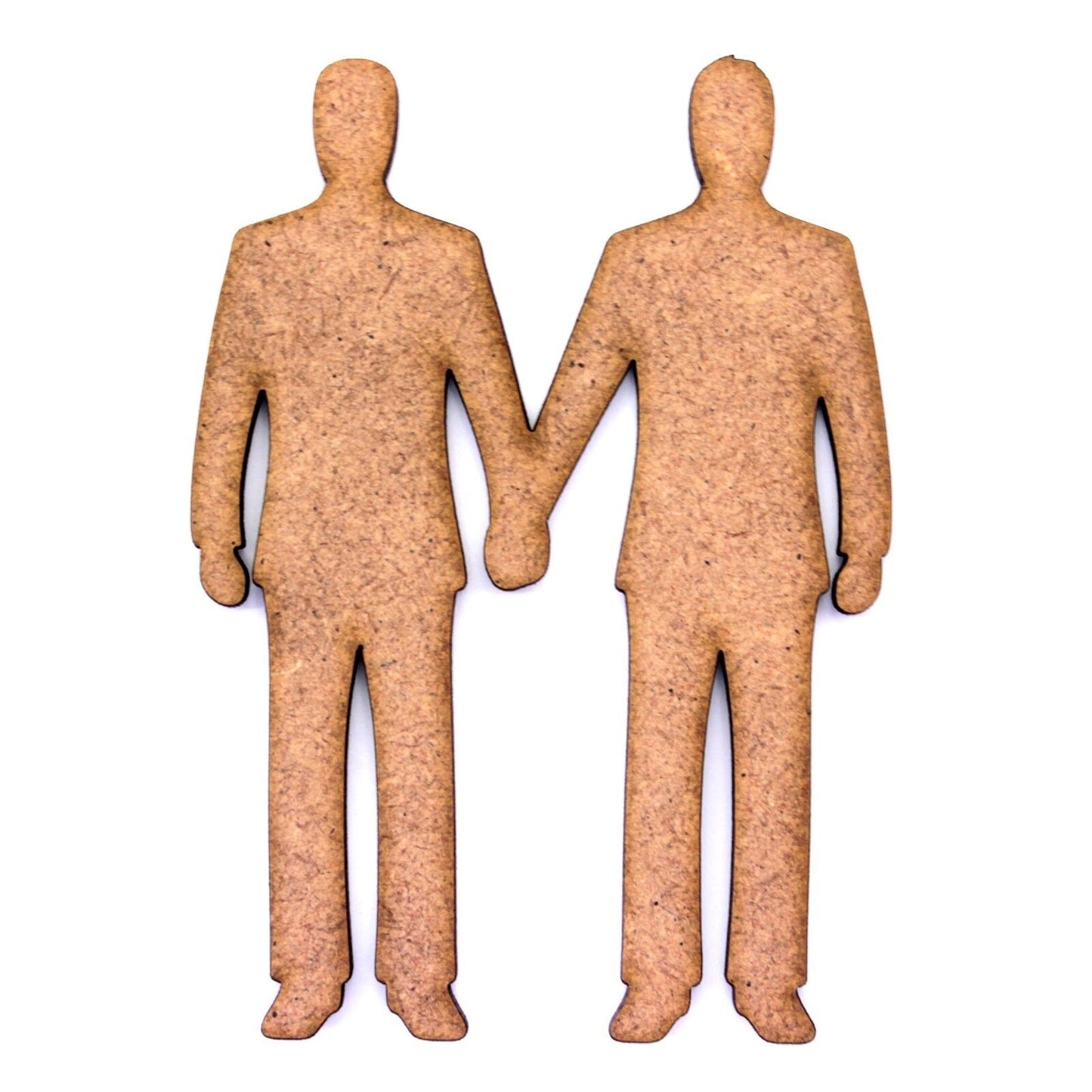 Groom and Groom Craft Shape. 2mm MDF. Various Sizes. Wedding, Marriage, Gay