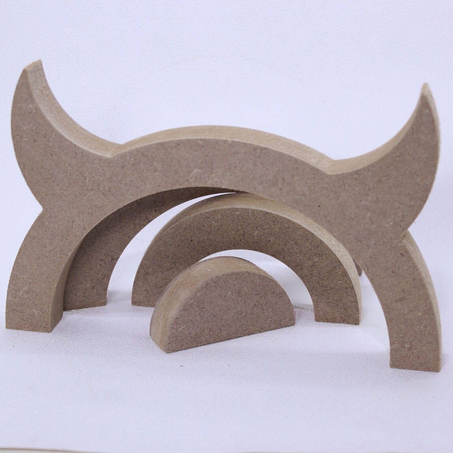 MDF Free Standing Devil Horns Stacker, 18mm MDF, Stacking, Stack, Rainbow