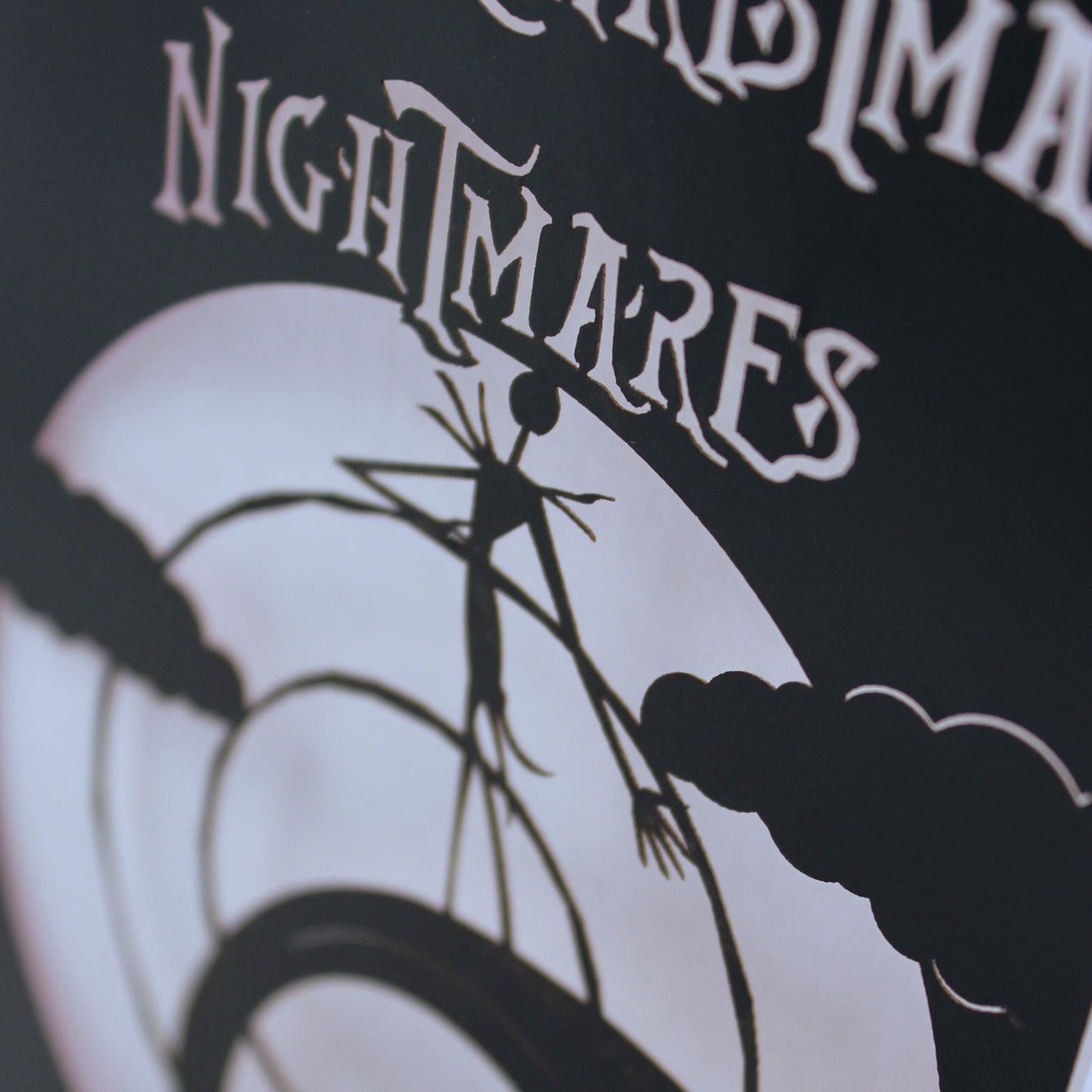 Nightmare Before Christmas Card - "Happy Christmas Nightmares". Jack Skellington