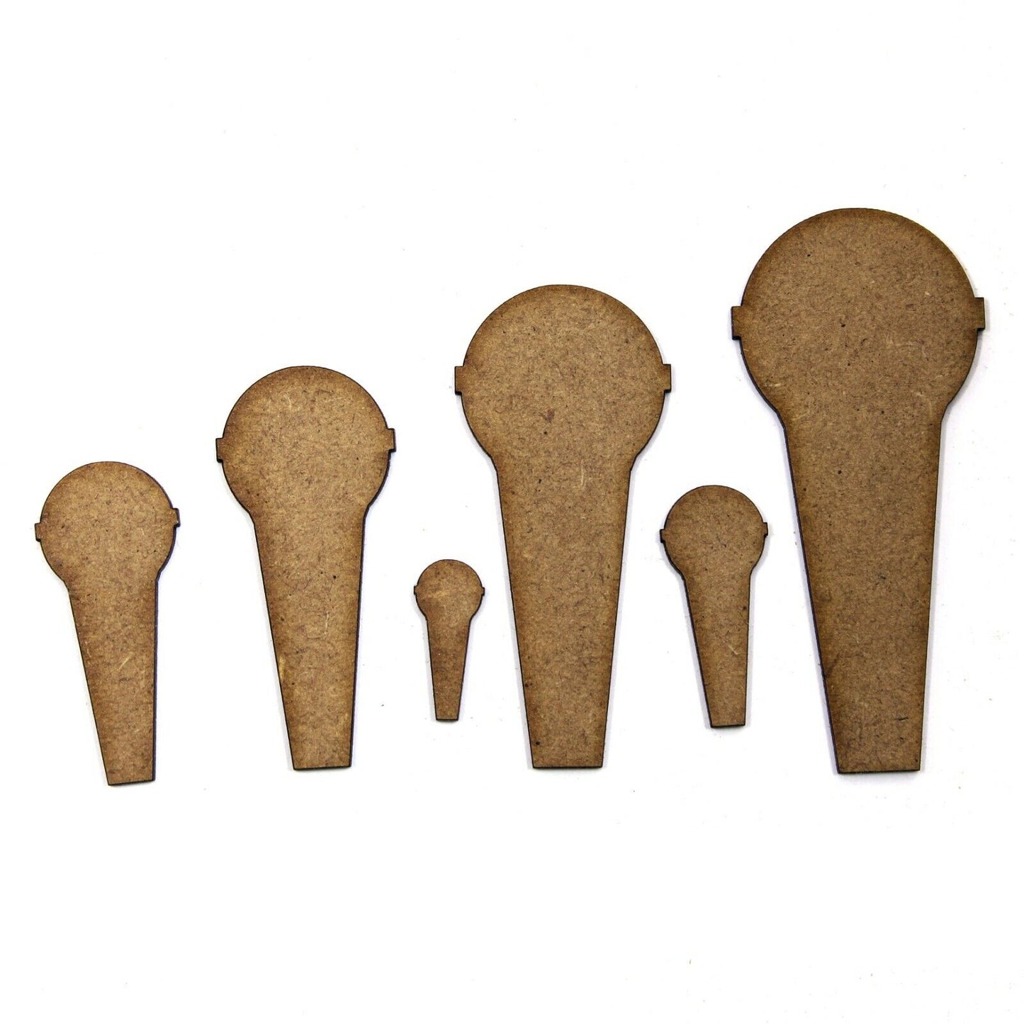 Microphone Craft Shape, Various Sizes, 2mm MDF Wood. karaoke, singer, singing