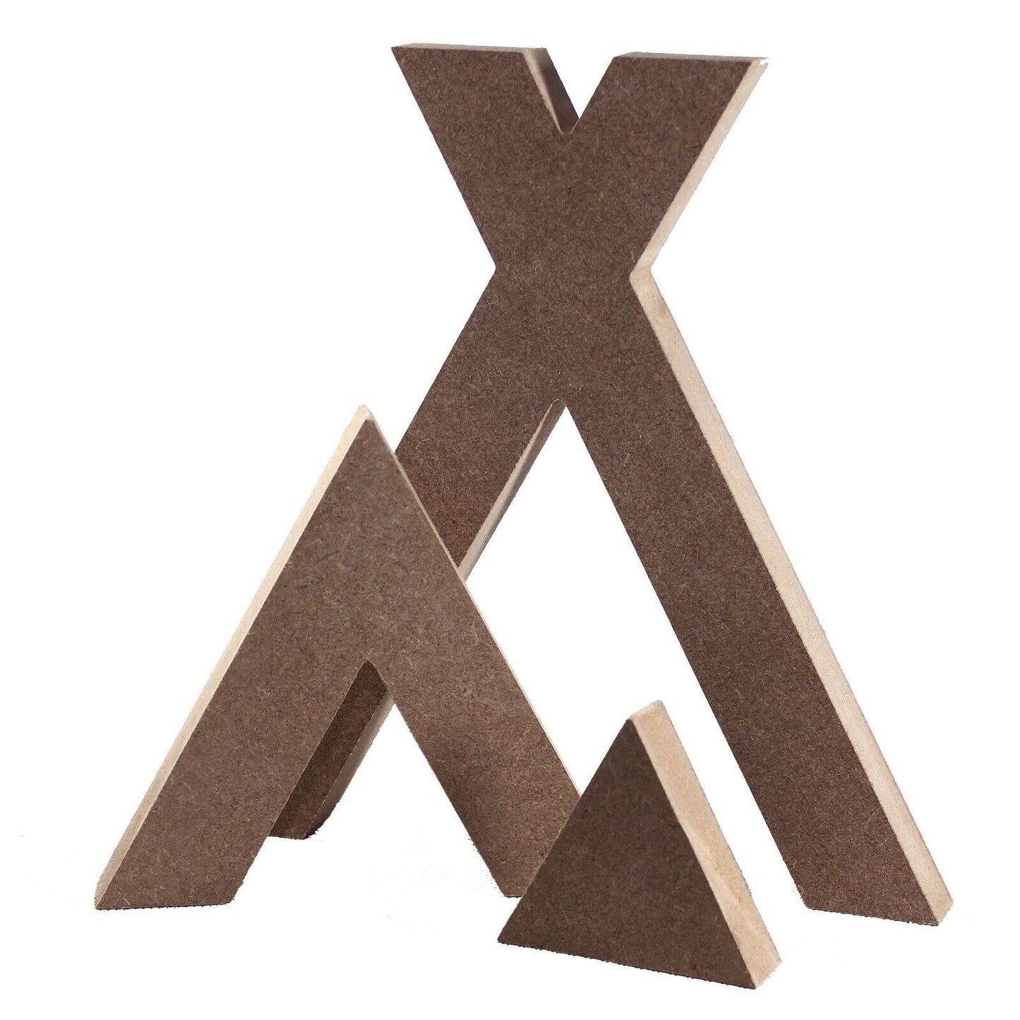 MDF Free Standing Teepee Block Group, 18mm MDF, Stacking, Wigwam, Stack