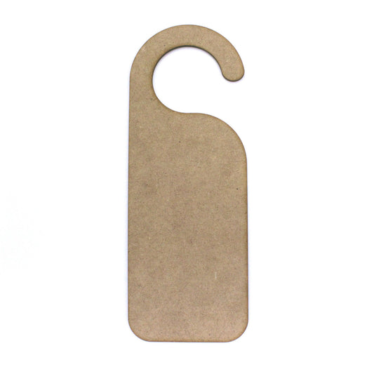 Door Handle Hanger Sign. Blank Craft Shape. 2mm MDF Wood. Boys Girls Bedroom.