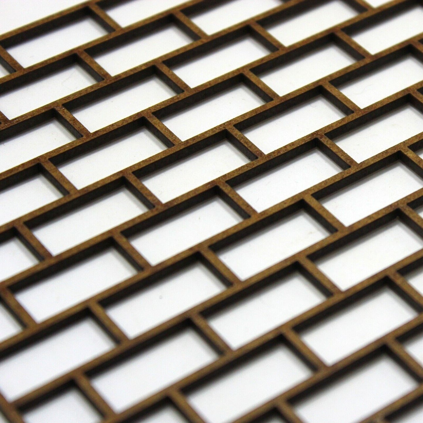 MDF Brick Wall Panel Stencil. 2mm MDF Mixed Media Art