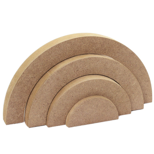 MDF Free Standing Rainbow Stacker, 18mm MDF, Stacking, Stack, Nursery Decoration