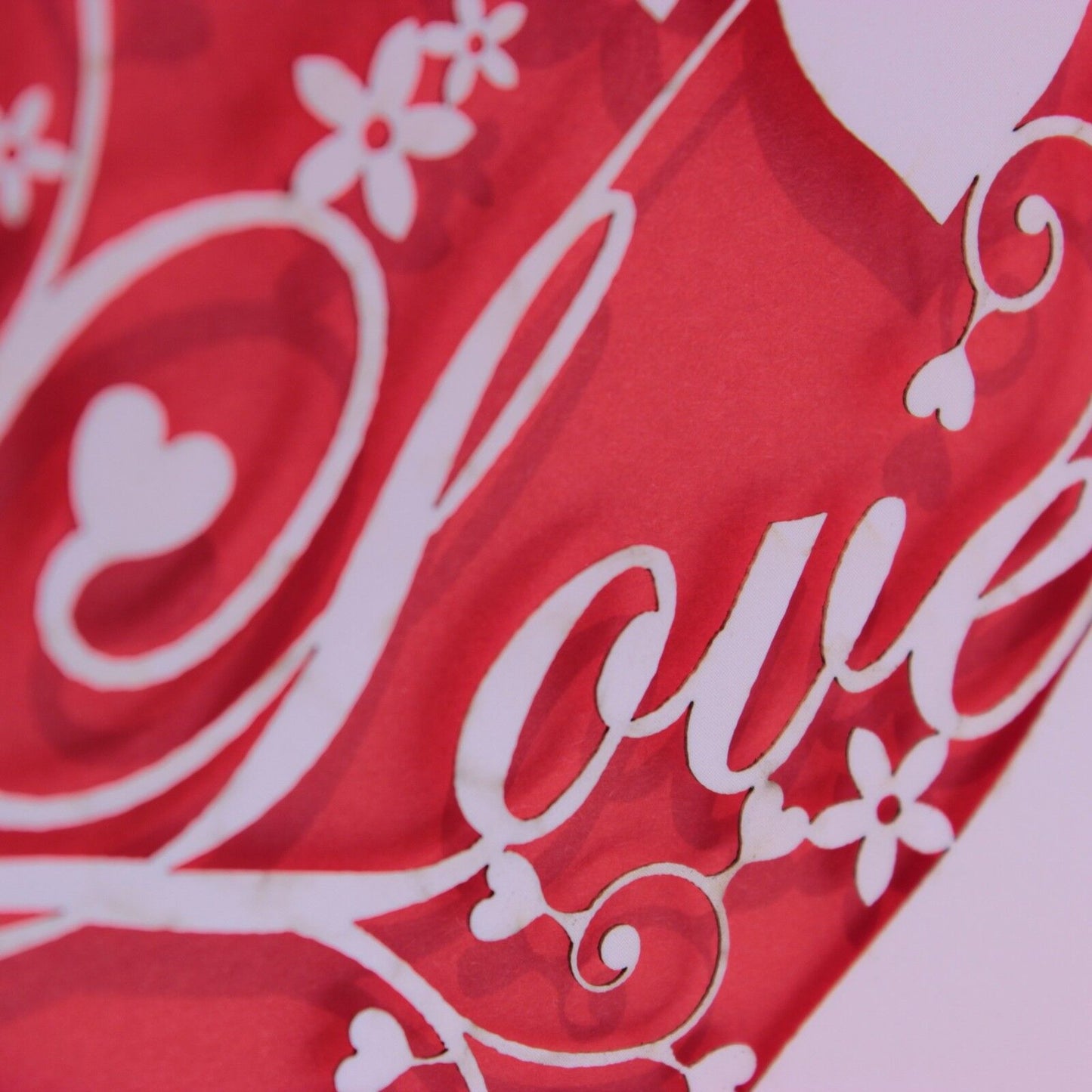 Laser Cut Card With Elegant Love and Heart Design - Wedding / Valentine's