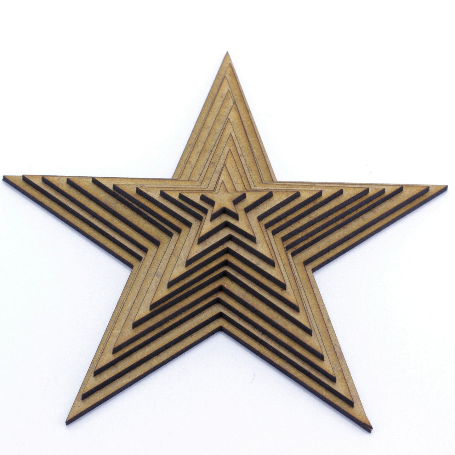 Star Craft Shape Blank, Various Sizes, 2mm MDF Wood. Mixed Media Art Project