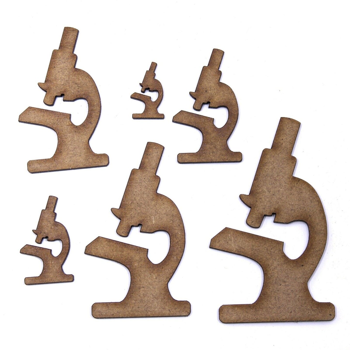 Microscope Craft Shape, Various Sizes, 2mm MDF Wood. Science, Forensic