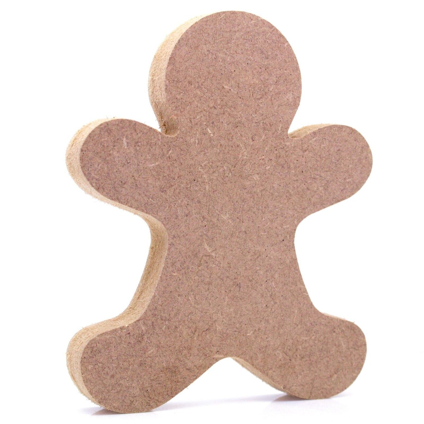 Free Standing 18mm MDF Gingerbread Man Craft Shape. 10cm to 30cm. Xmas, Festive