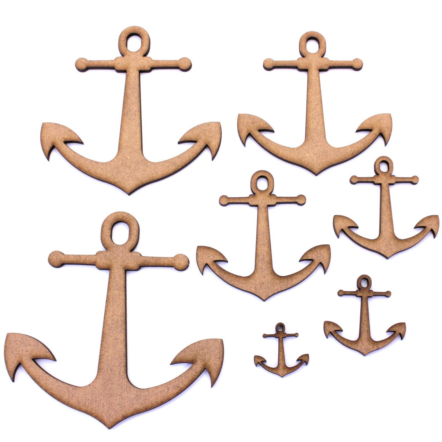 Boat/Ship Anchor Craft Shape, Tags, Decorations. 2mm MDF Wood. Nautical, Marine
