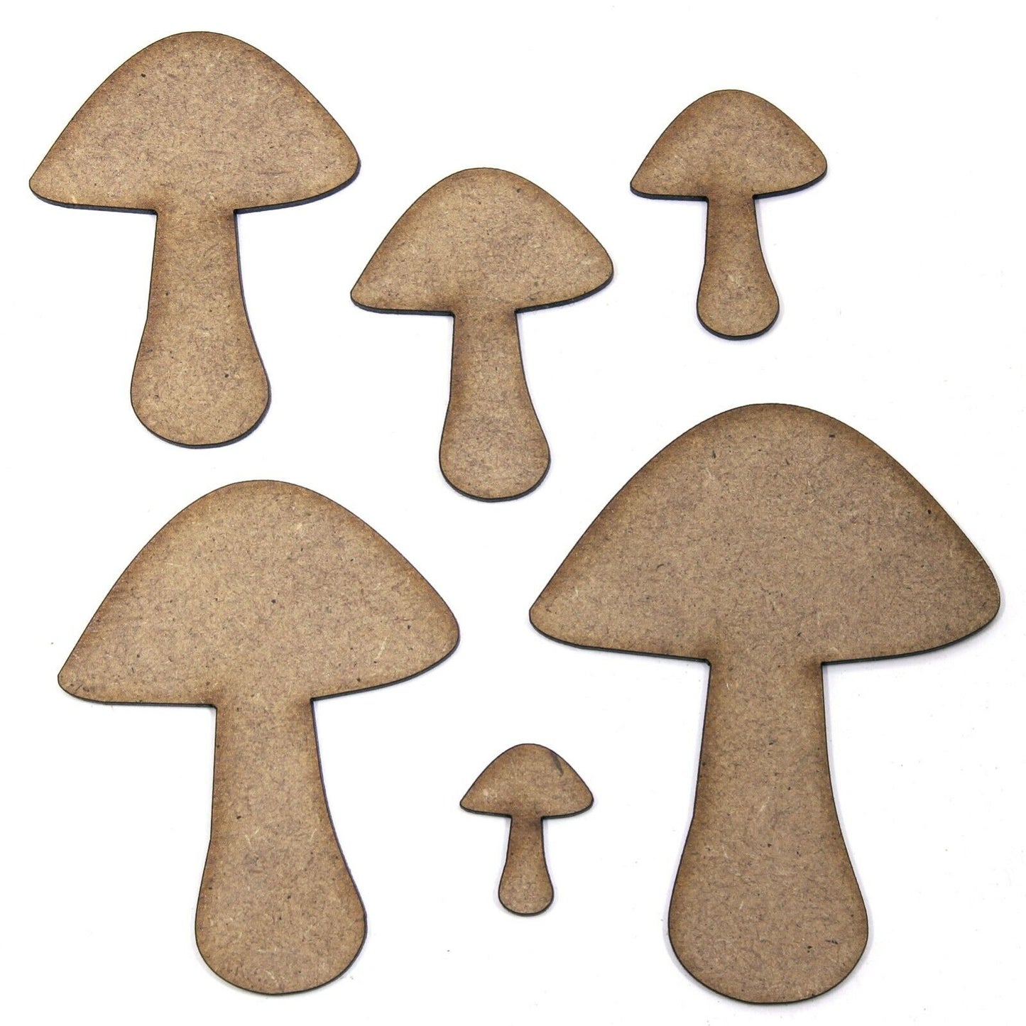 Mushroom 2 Craft Shape, Various Sizes, 2mm MDF Wood. Woodland, Food