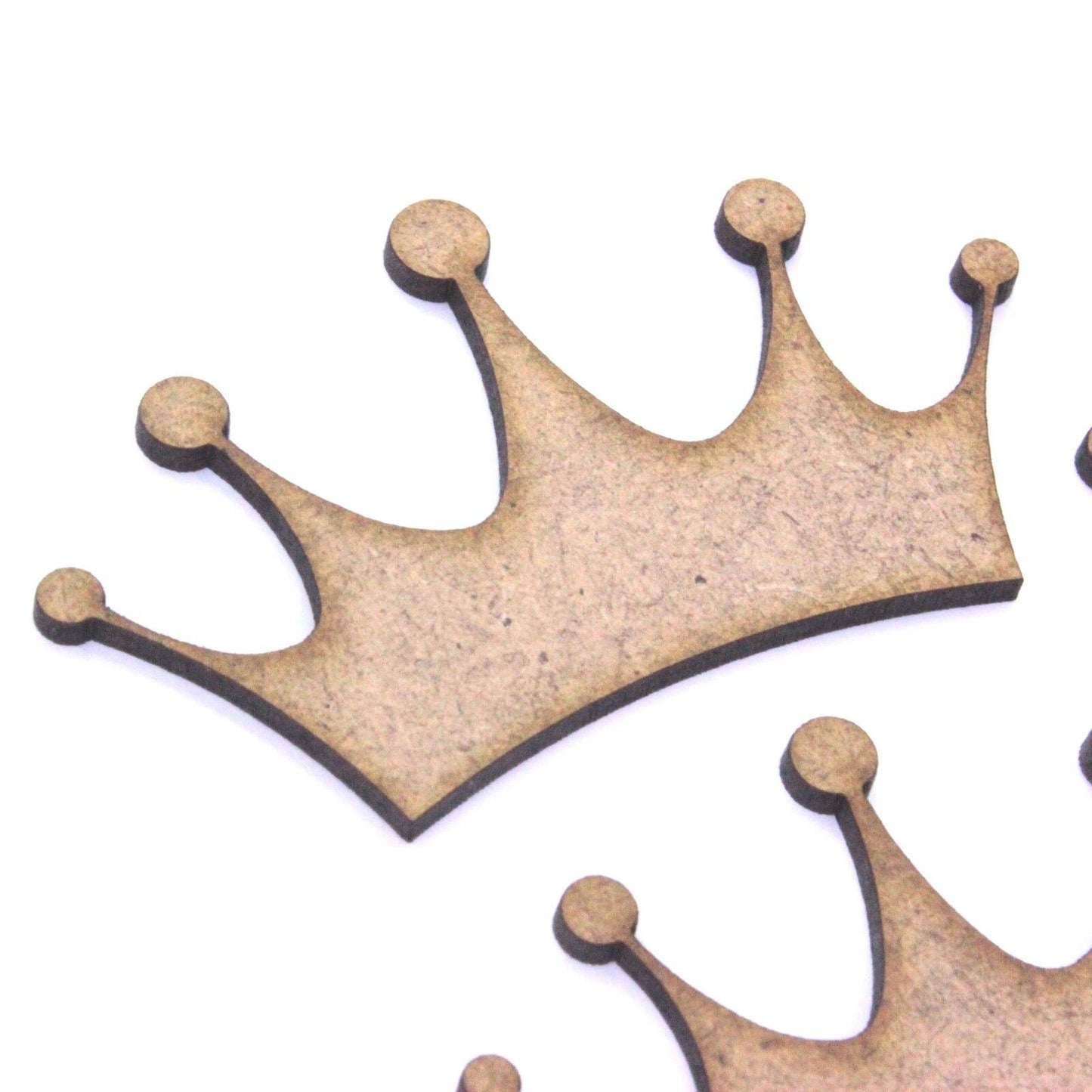 Basic Crown Craft Shape, Various Sizes, 2mm MDF Wood. Royal, King, Queen