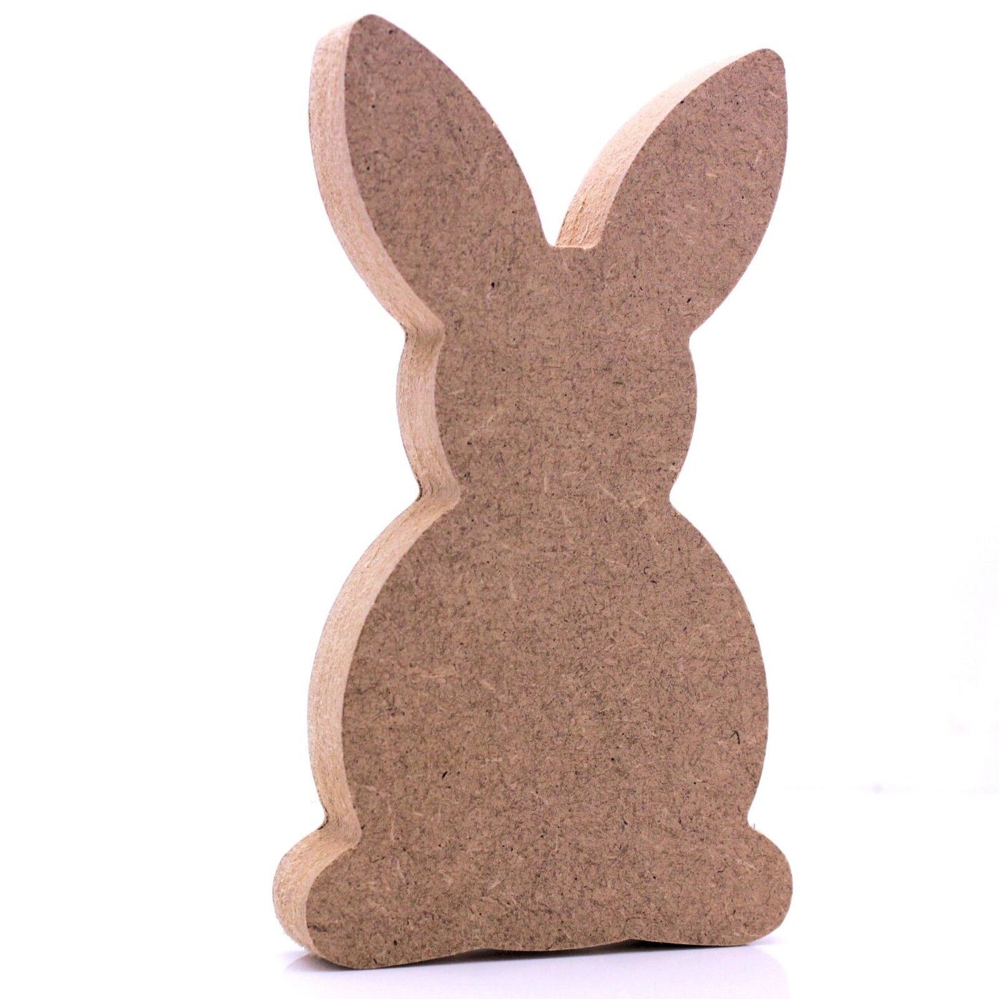 Free Standing 18mm MDF Easter Bunny Craft Shape. 10cm to 30cm Sizes. Rabbit.