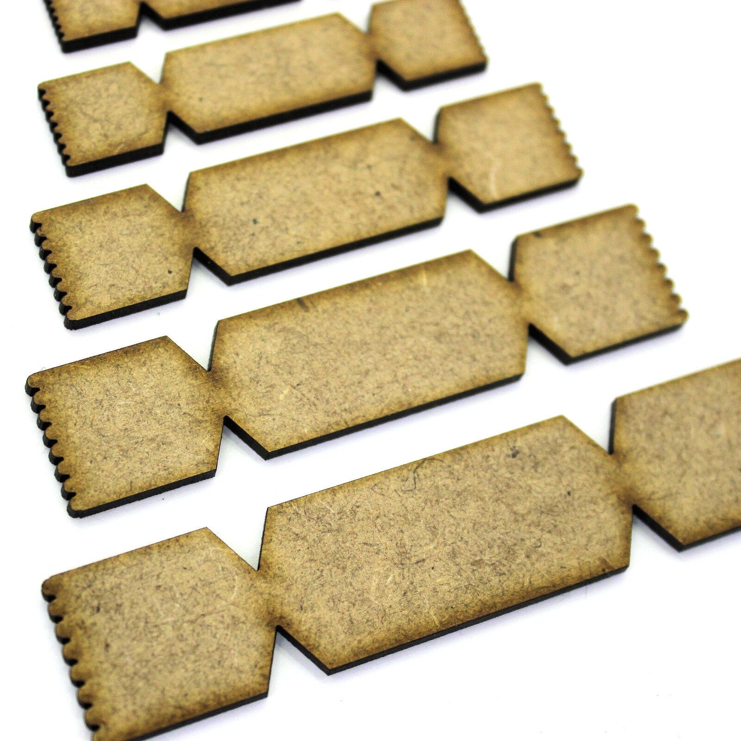 Christmas Cracker Craft Shape, Various Sizes, 2mm MDF Wood.