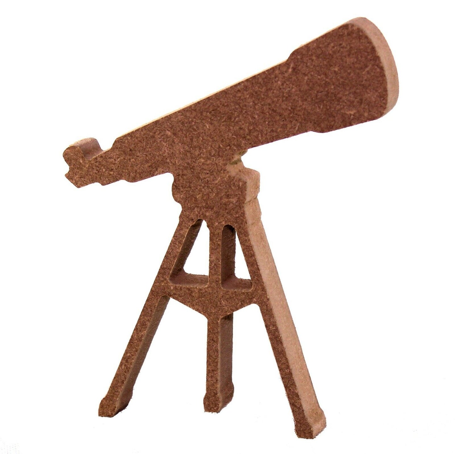 Free Standing 18mm MDF Telescope Craft Shape Various Sizes. Astronomy, space